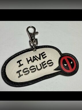 Loungefly Marvel Deadpool I Have Issues Keychain Bag Charm Rare